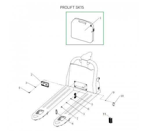 Аккумуляторная батарея 24В 20Ач Li-ion для тележек SD15L/SK15