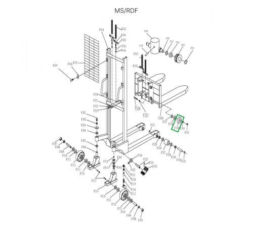 Ролик каретки для MS1016/RDF1016