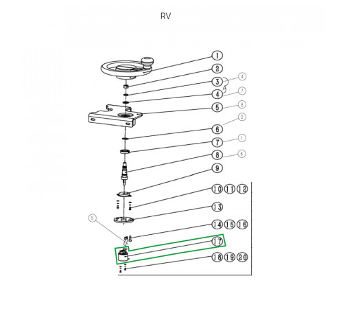 Датчик рулевого управления для ричтрака RV (5V)