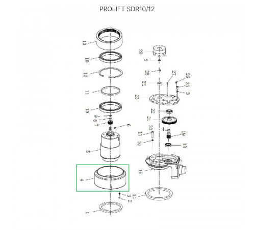 Ведущее колесо для штабелеров SDR 1-1,2 т, SD15, SD15L, SK15