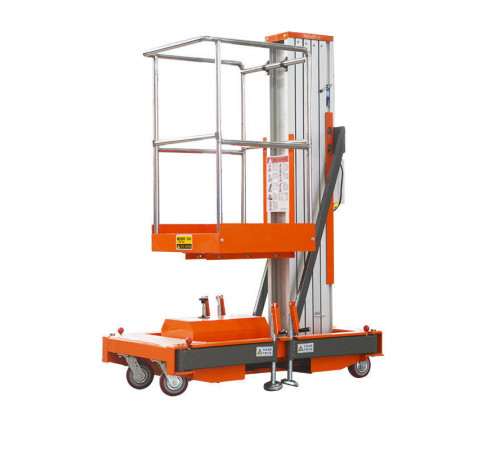 Подъемник мачтовый аккумуляторный 125 кг, 6/8м 24/60 В/Ач TOR GTWY6-100 DC 1-мачтовый