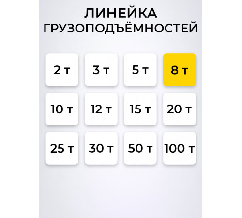 Домкрат гидравлический TOR ДГ-8 г/п 8,0 т