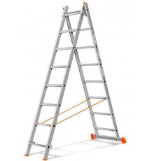 Лестница 2-х секционная алюминиевая 2*8