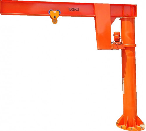Кран консольный поворотный электрический TOR JIB г/п 1000 кг, высота 3 м, стрела 3 м
