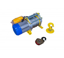 Лебедка электрическая  300/600кг  60/30м с канатом 220В 24м/мин алюминиевый корпус TOR TSA