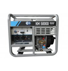 Генератор дизельный 5,0 кВт 220В с электростартером и колесами TOR KM5000D