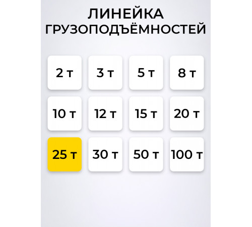 Домкрат гидравлический TOR ДГ-25 г/п 25,0 т