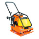 Виброплита 105 кг, 18кН (Loncin) бак, колесный комплект TOR C-95T
