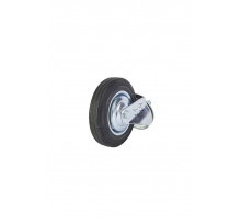 Колесо поворотное SCt 63 160 мм резина с болтом (F)