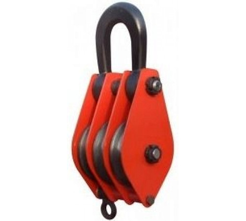 Блок монтажный трехрольный с ушком HQLK 3-50 К3 50т