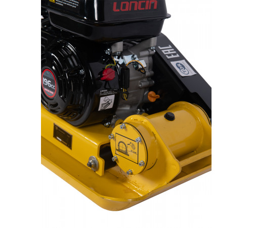 Виброплита 60 кг, 10,5кН (Loncin) без бака, коврик, колесный комплект TOR C-60
