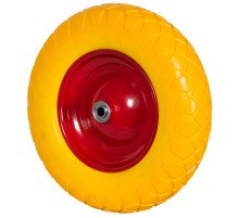 Колесо пенополиуретановое 4.00-8, д.380 мм, ось 16 мм (PU 3000-16)