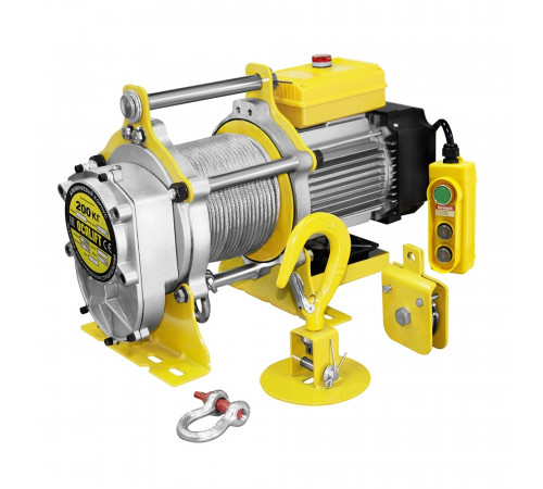 Лебёдка СКОРОСТНАЯ OCALIFT TSA 200/400кг 60м 220в (модель 500кг) (алюминиевый корпус)