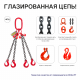 2,36т 1м Строп LITELIFT 4СЦ цепной т8 G80 с укоротителями