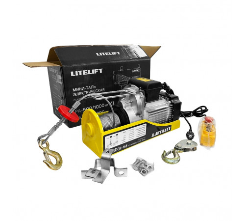 Мини таль электрическая LITELIFT PA-250 125/250кг 12м 220в