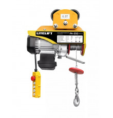Мини таль передвижная LITELIFT PA-250 125/250кг 12м 220в на электрокаретке