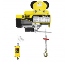 Мини таль передвижная OCALIFT PA-500 250/500кг 12м 220в, радиоуправление