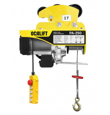 Мини таль передвижная OCALIFT PA-250 125/250кг 12м 220в 0,51 кВт на электрокаретке