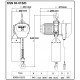 3т 6м таль цепная ТЭЦ OCALIFT 03-01S 380в стационарная на крюке
