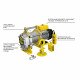 Лебедка строительная OCALIFT TSA 300/600кг 100м 380в (алюминиевый корпус)