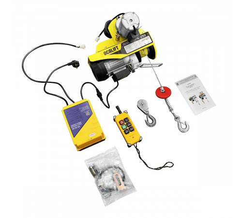 Мини таль передвижная OCALIFT PA-500 250/500кг 12м 220в, радиоуправление
