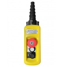 Пульт управления 2 кнопки, 1 скорость, стоп, ключ, IP65 XAC-A2713Y
